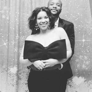 Badgley Mishka Big Black Bow Midi dress